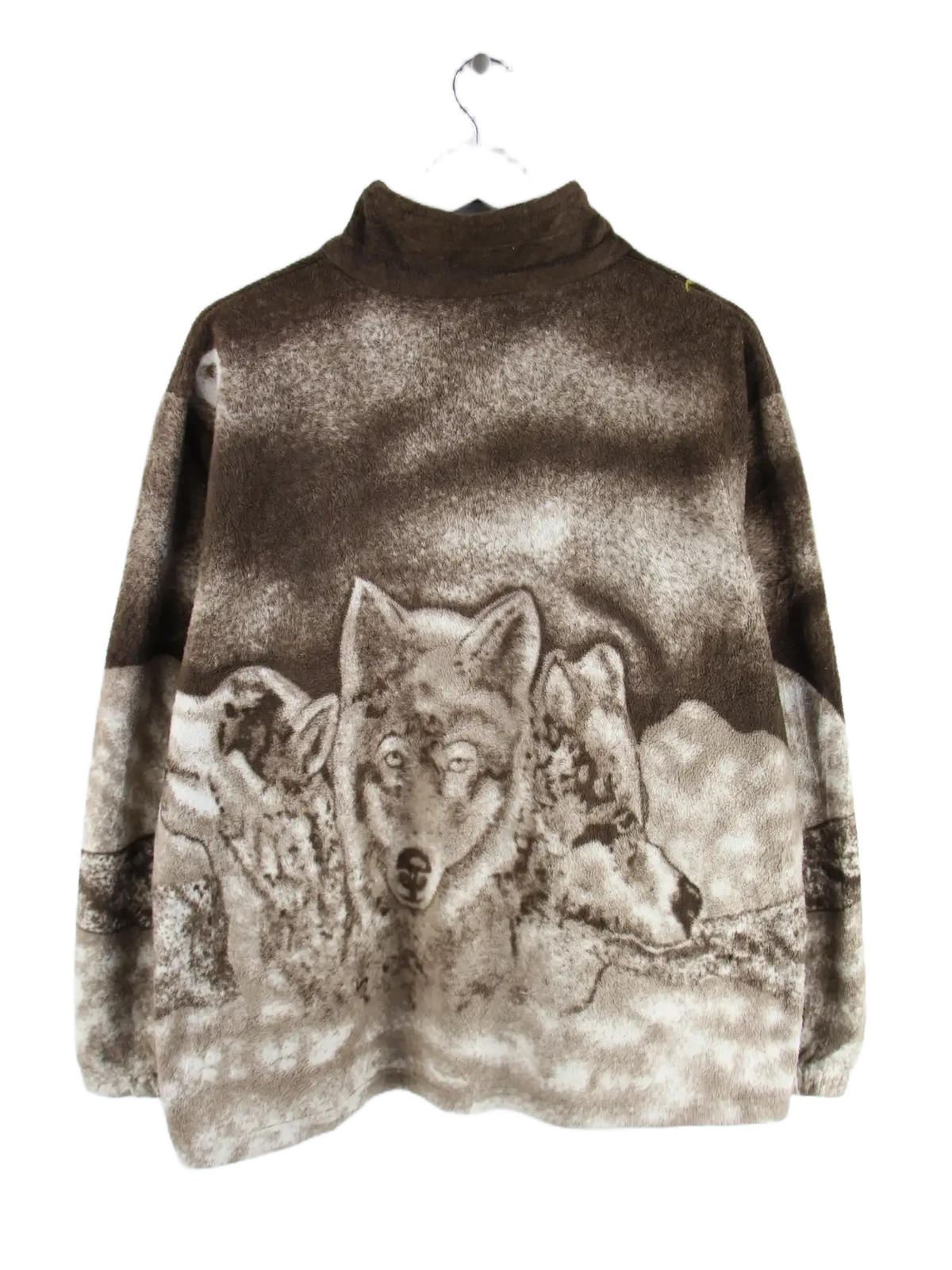Vintage Fleece Braun L – Rückseite