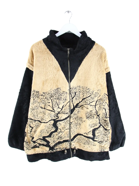 Vintage Fleece Braun L – Vorderseite