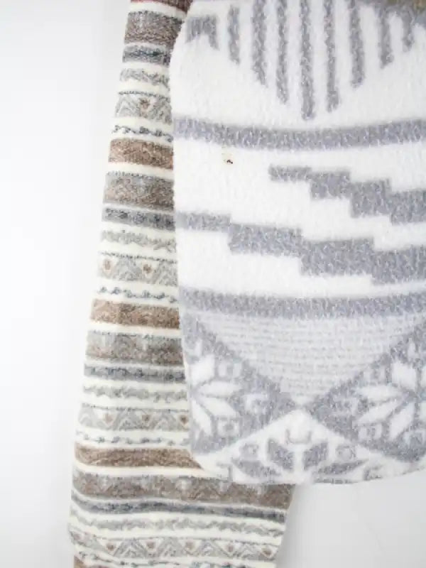 Vintage Fleece Grau XXL – Etikett