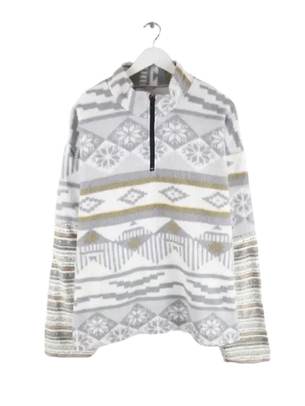 Vintage Fleece Grau XXL – Vorderseite