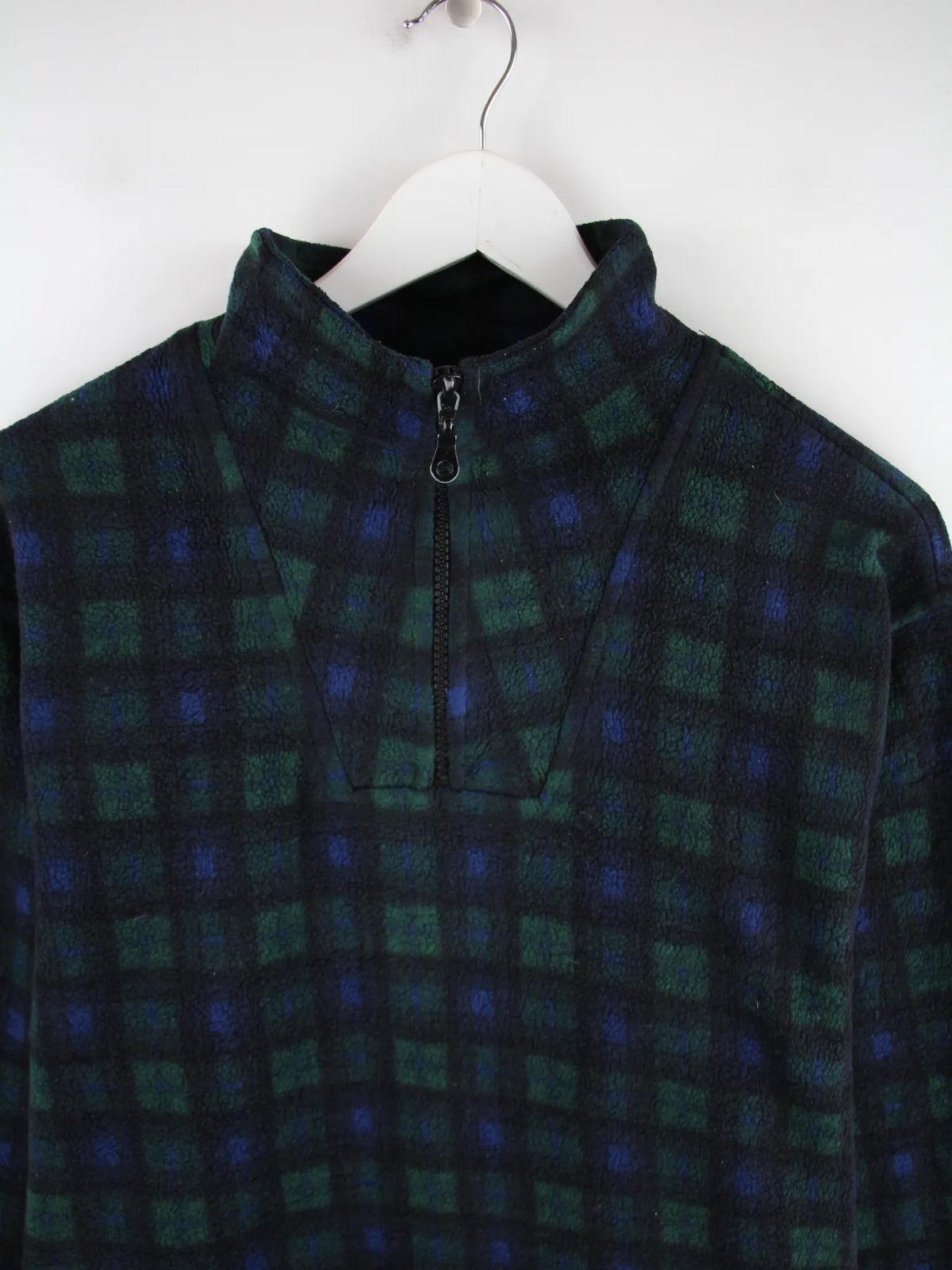 Vintage Fleece Mehrfarbig M – Detailansicht Vorderseite