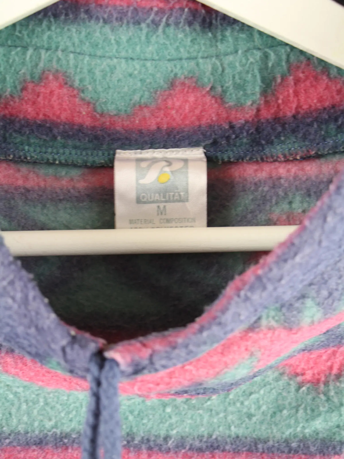 Vintage Fleece Mehrfarbig XXL – Etikett