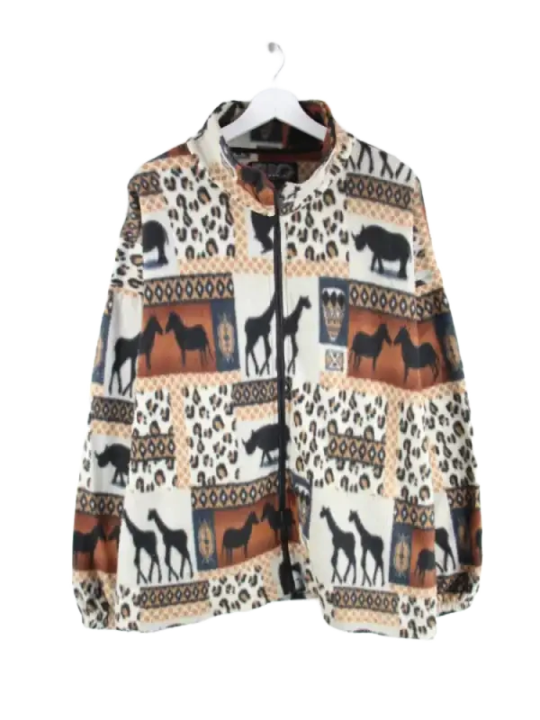 Vintage Fleece Mehrfarbig XXL – Vorderseite