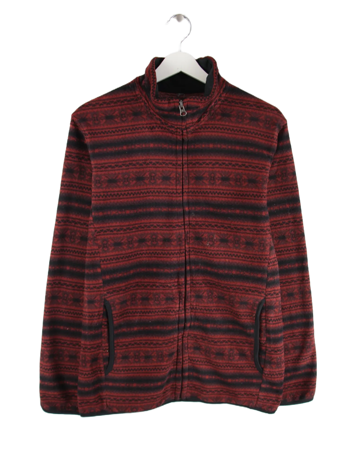 Vintage Fleece Rot L – Vorderseite