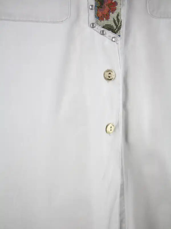 Vintage Freizeit Hemd Grau M – Detailbild 1