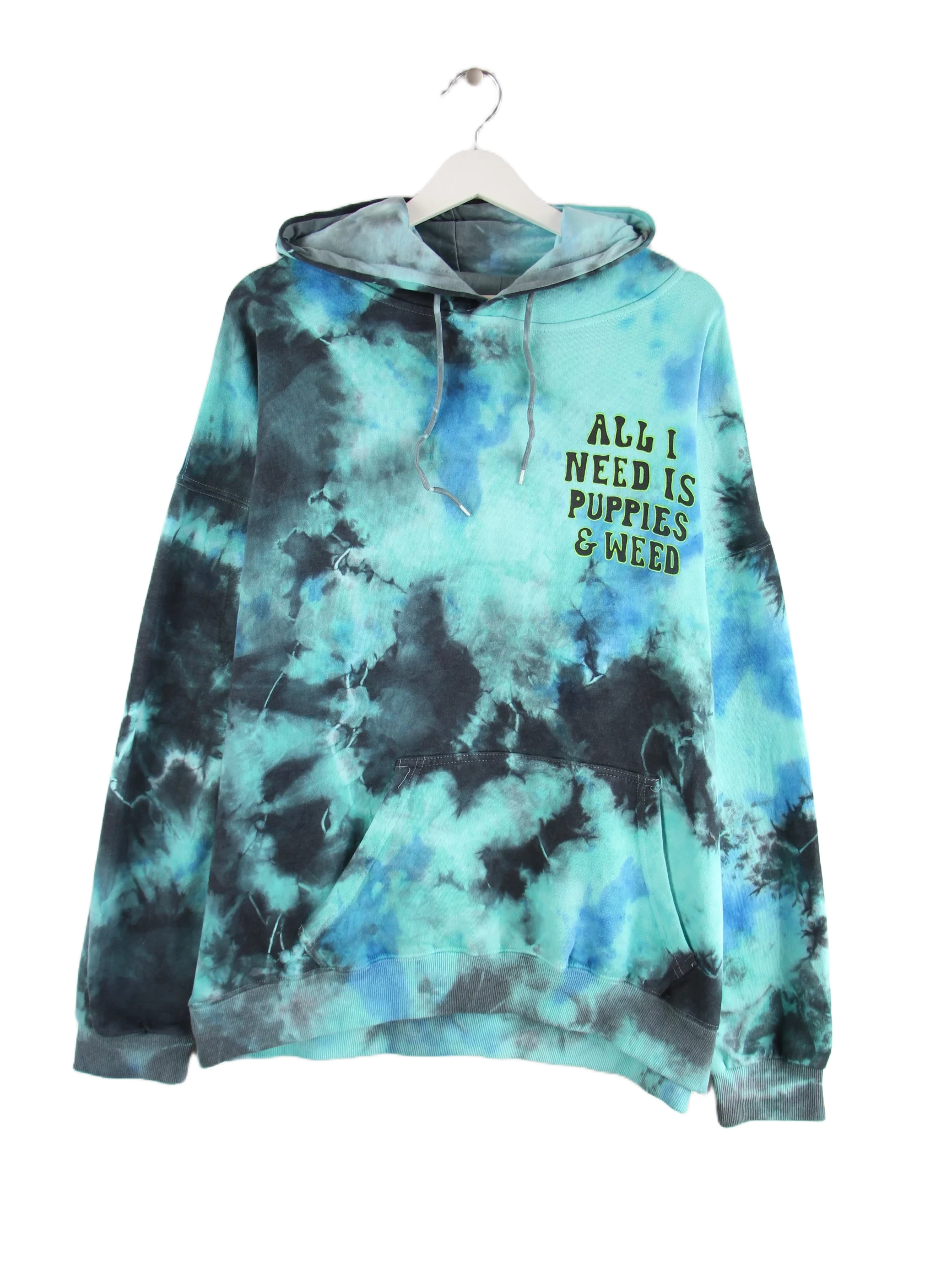 Vintage Hoodie Mehrfarbig XXL – Vorderseite