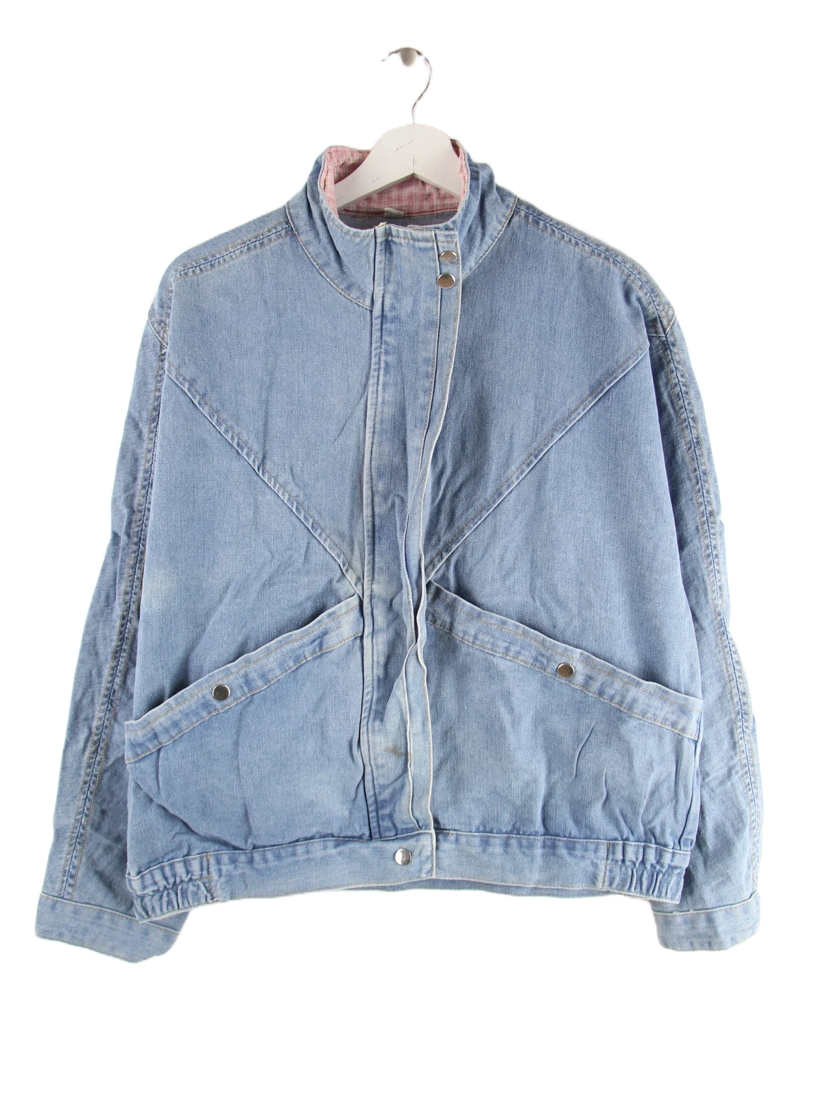 Vintage Jacke Blau M – Vorderseite