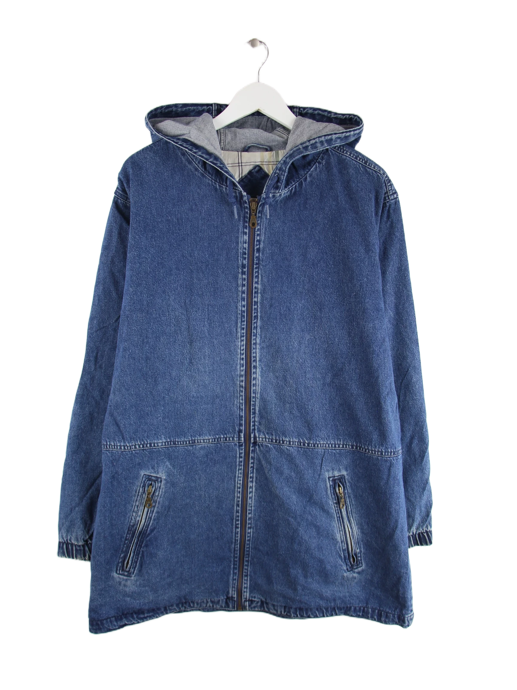 Vintage Jacke Blau L – Vorderseite