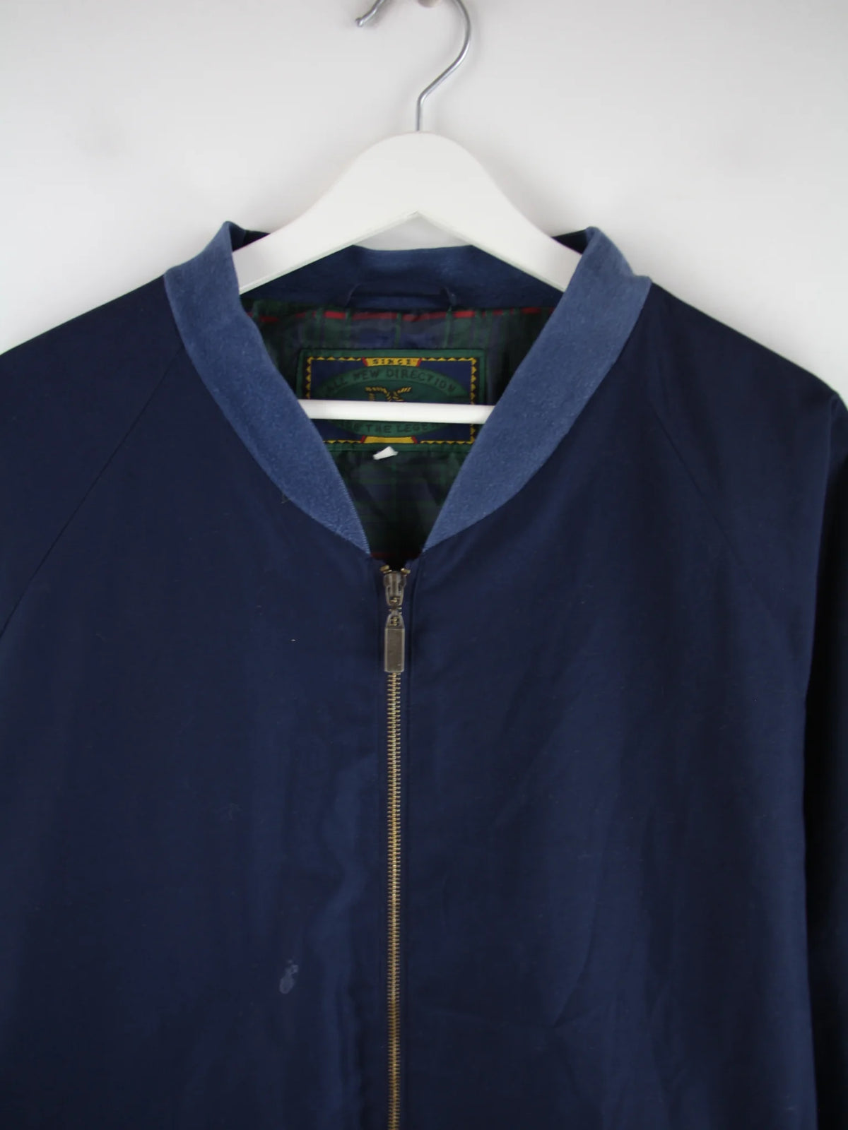 Vintage Jacke Blau XXL – Detailansicht Vorderseite