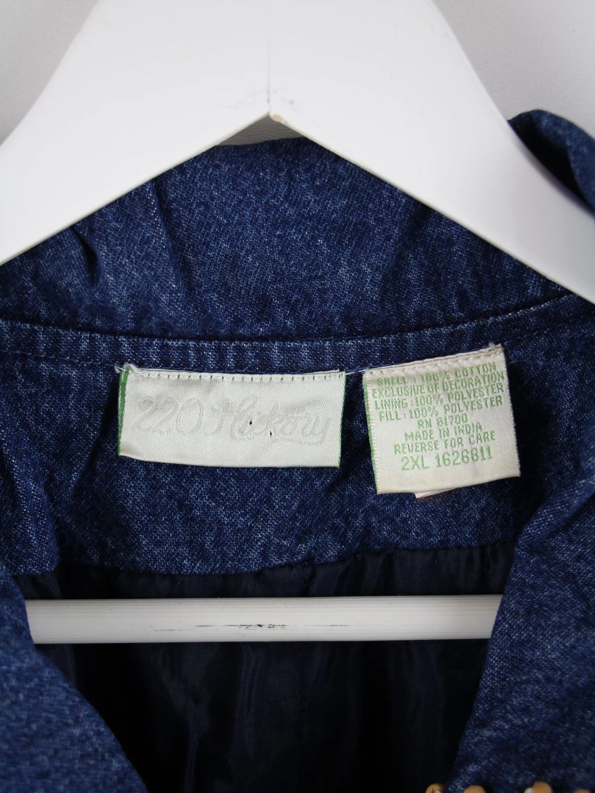 Vintage Jacke Blau XXL – Etikett