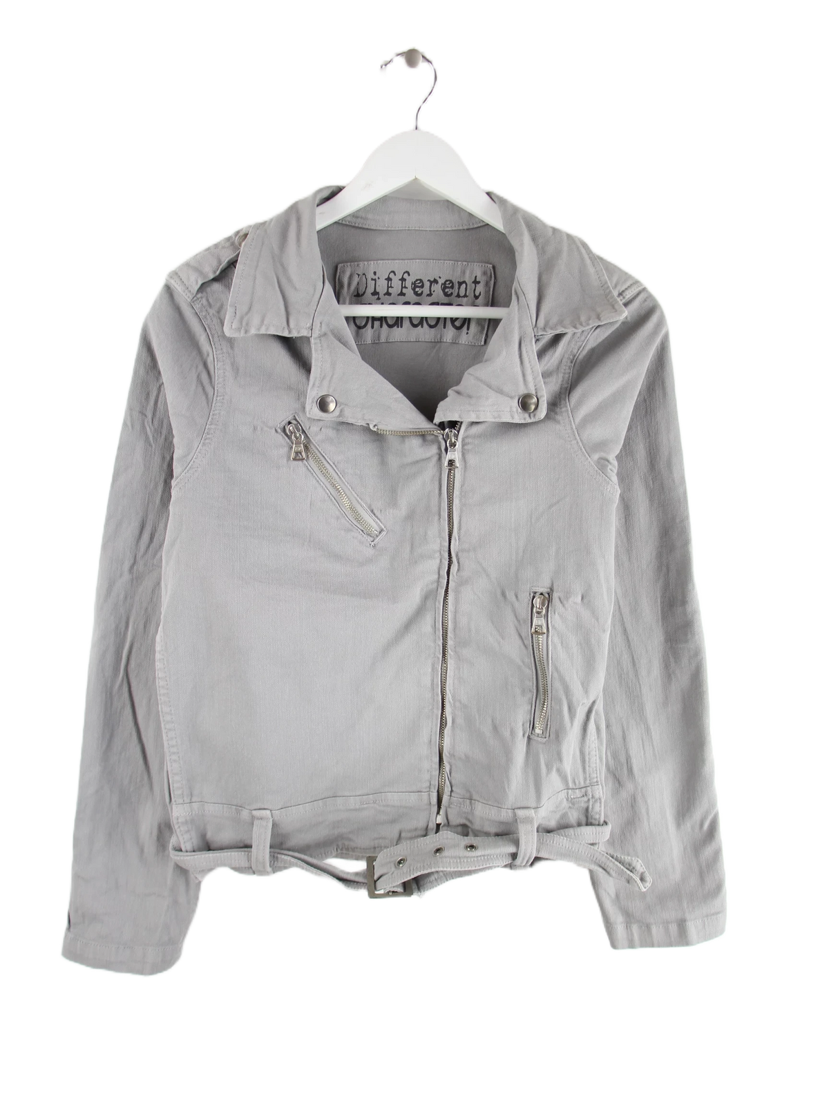 Vintage Jacke Grau XS – Vorderseite