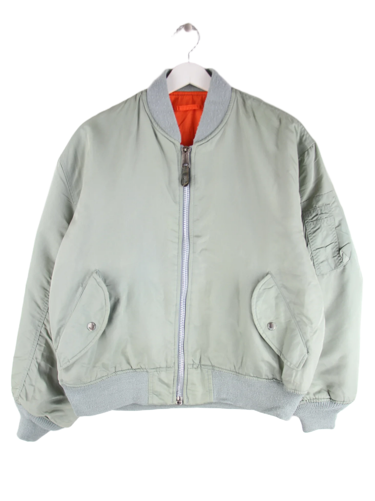 Vintage Jacke Grün M – Vorderseite