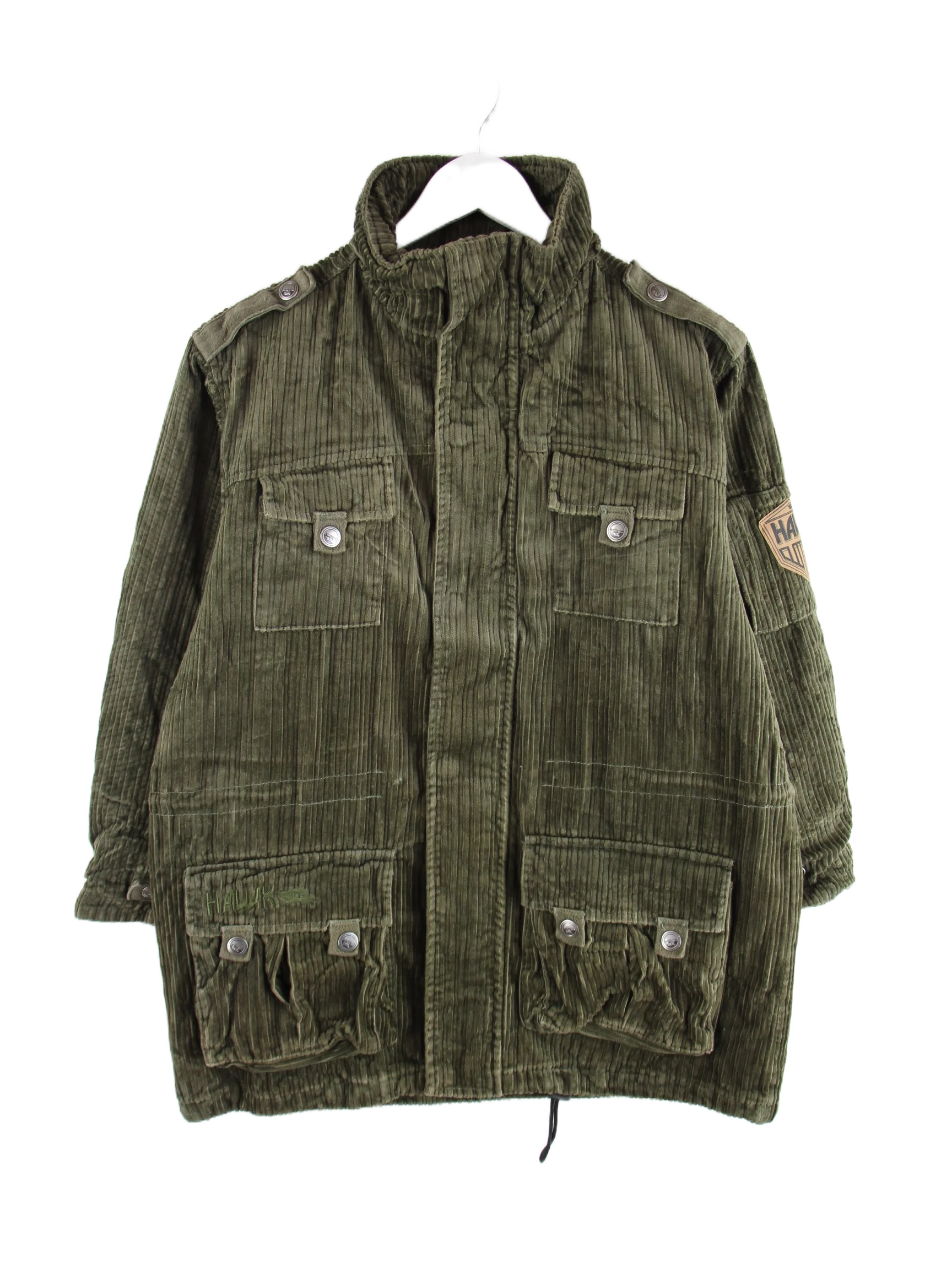 Vintage Jacke Olive S – Vorderseite