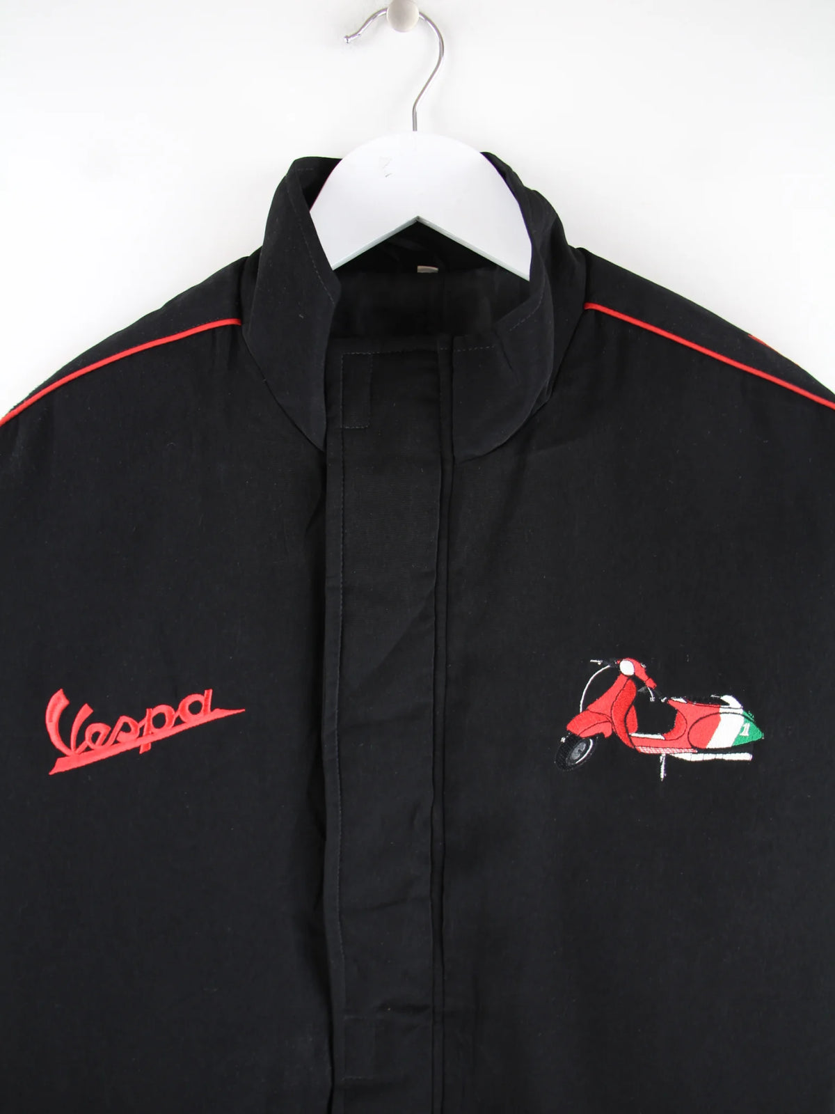 Vintage Jacke Schwarz 3XL – Detailansicht Vorderseite
