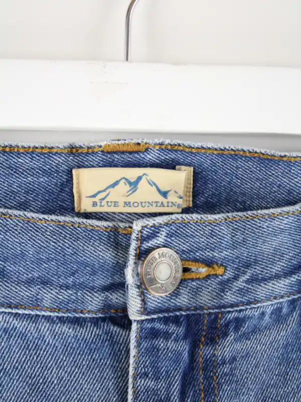 Vintage Jeans Blau – Detailansicht Vorderseite