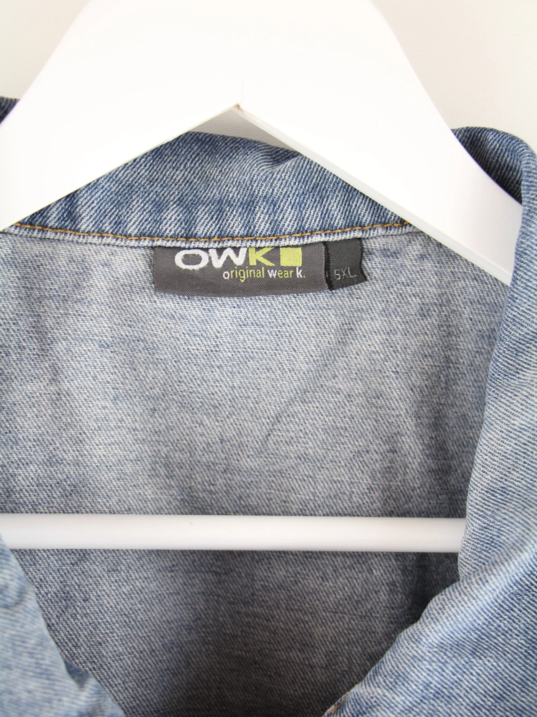 Vintage Jeansjacke Blau 4XL – Detailbild 1