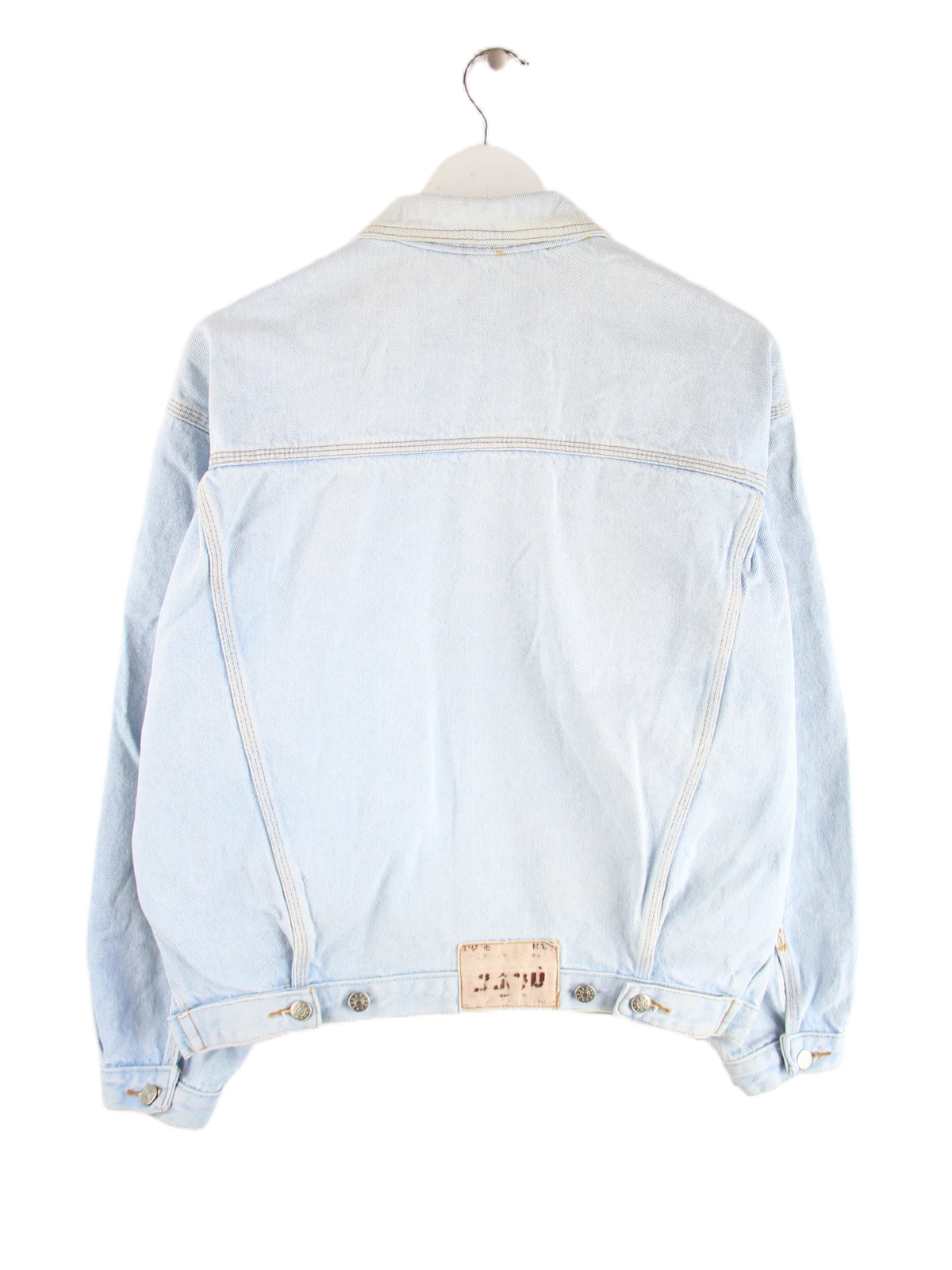 Vintage Jeansjacke Blau M – Rückseite