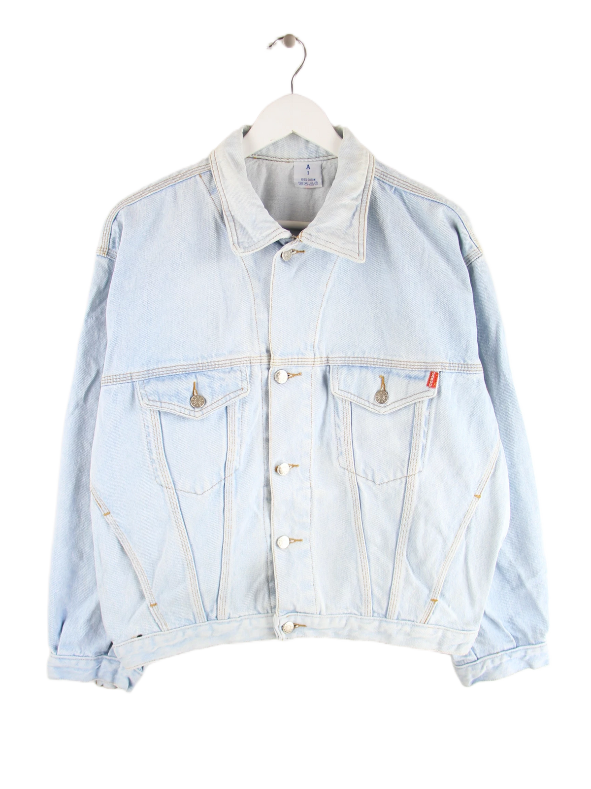 Vintage Jeansjacke Blau M – Vorderseite