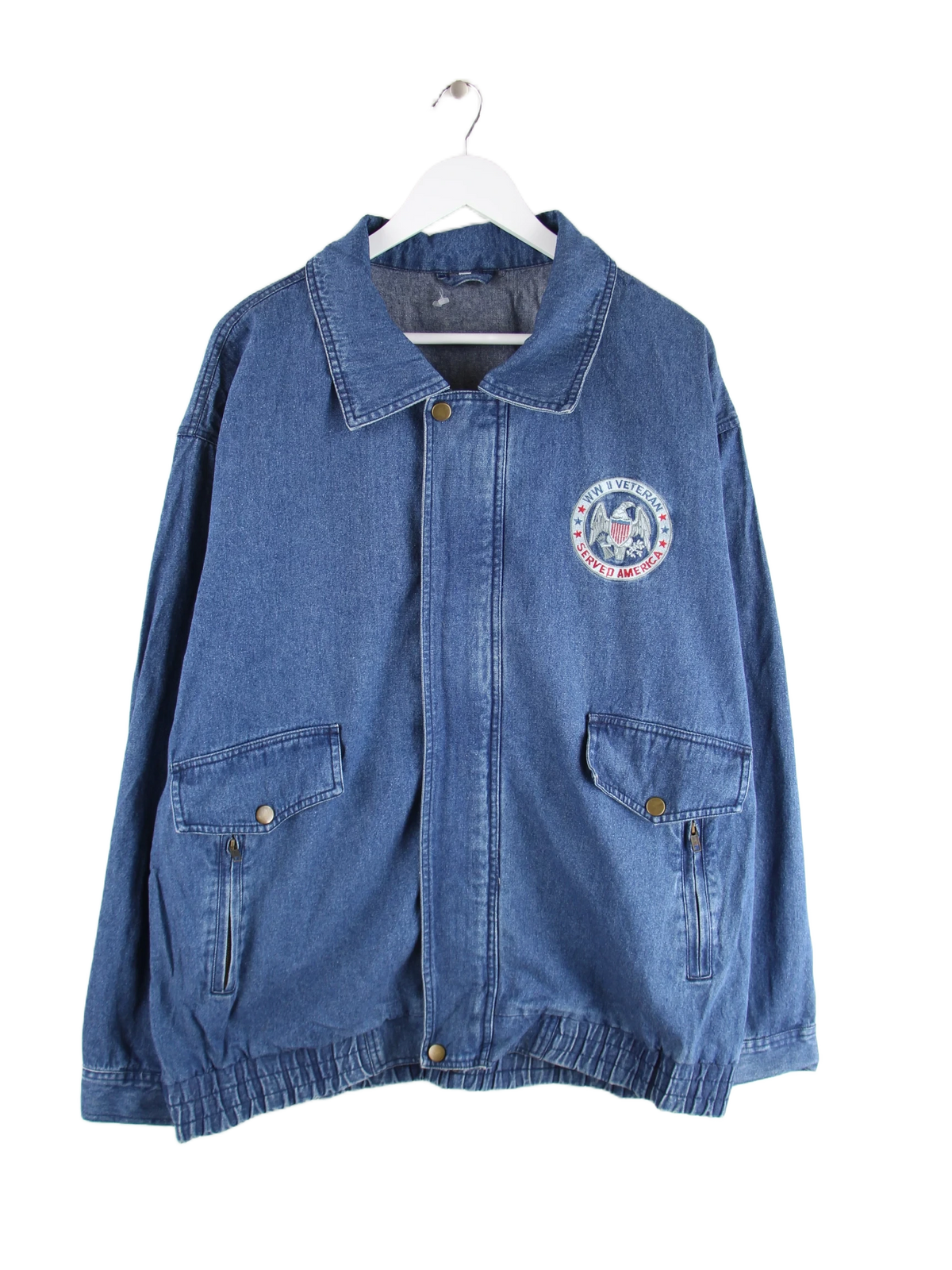 Vintage Jeansjacke Blau XXL – Vorderseite