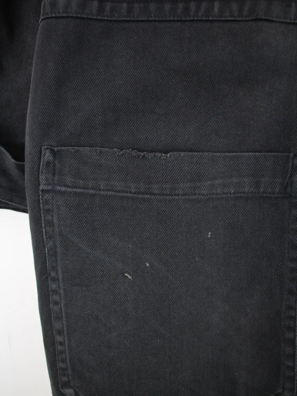 Vintage Jeansjacke Schwarz 3XL – Etikett