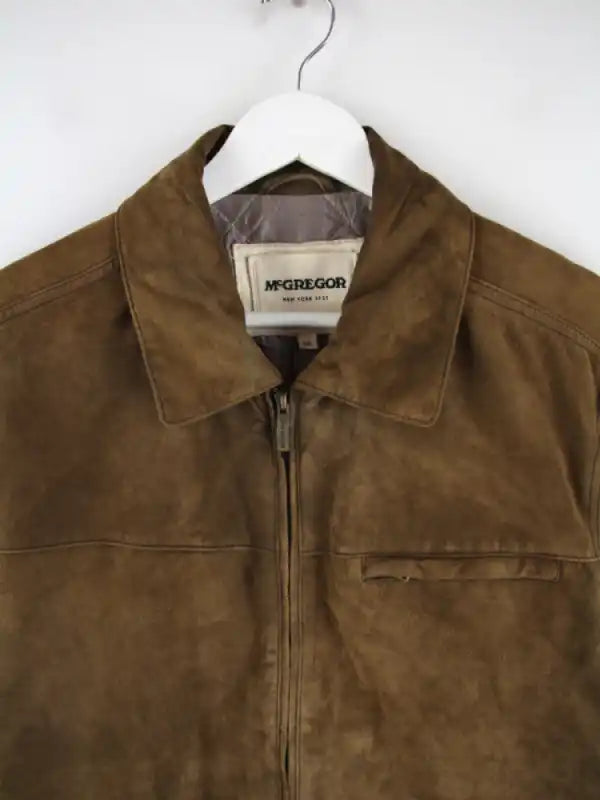 Vintage Lederjacke Braun L – Detailbild 1