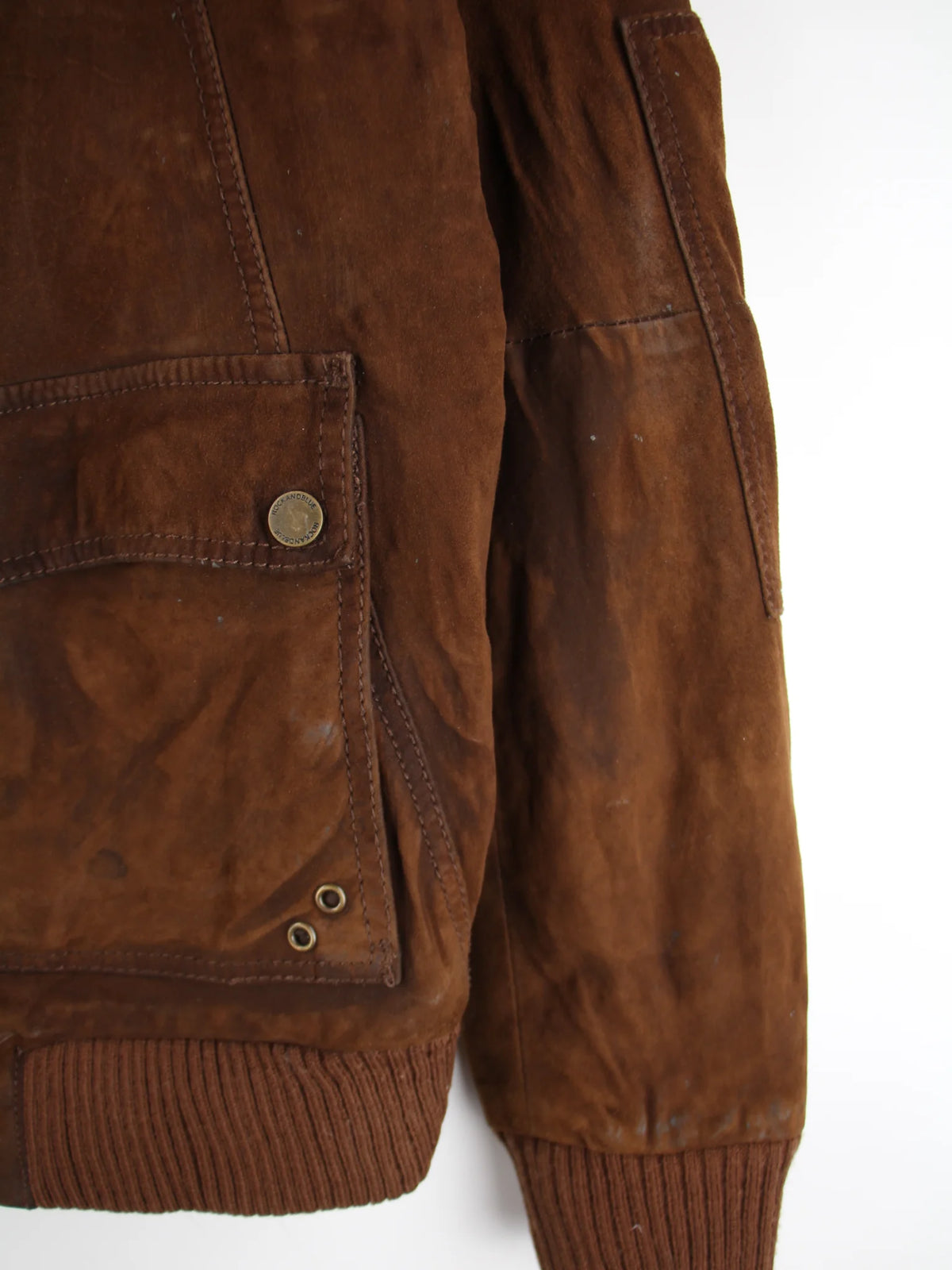 Vintage Lederjacke Braun M – Detailbild 2