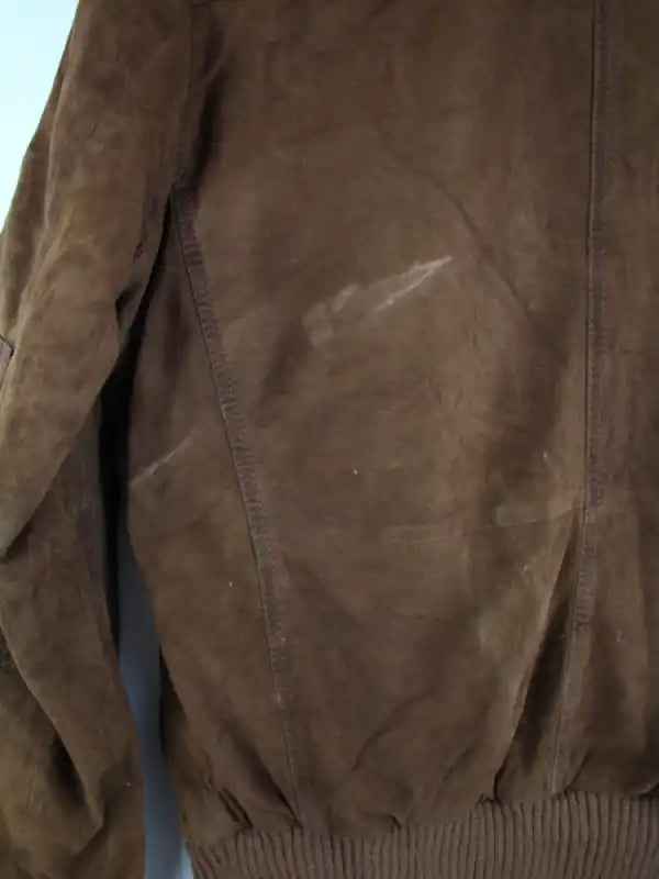 Vintage Lederjacke Braun M – Etikett
