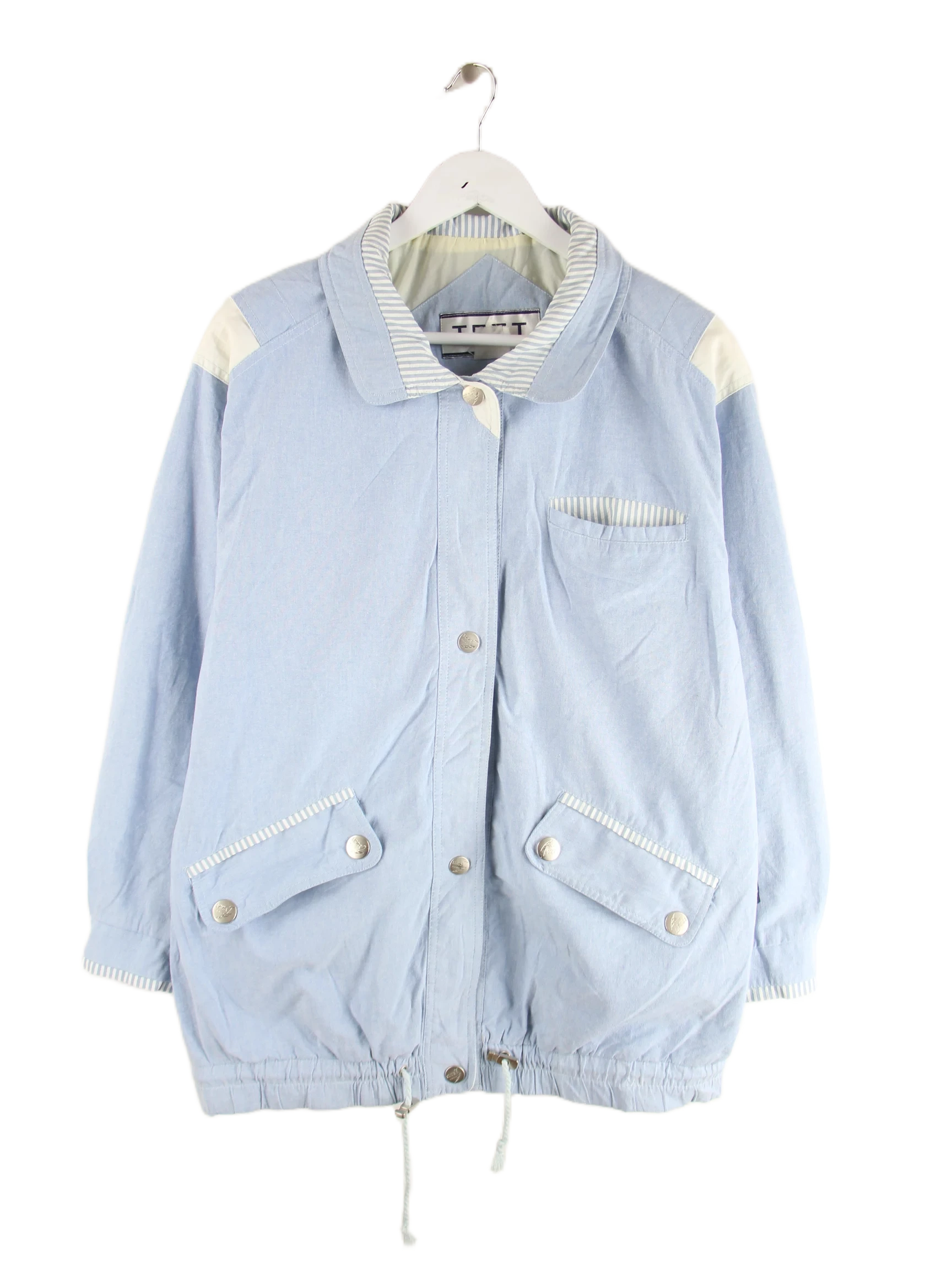 Vintage Leichte Jacke Blau M – Vorderseite