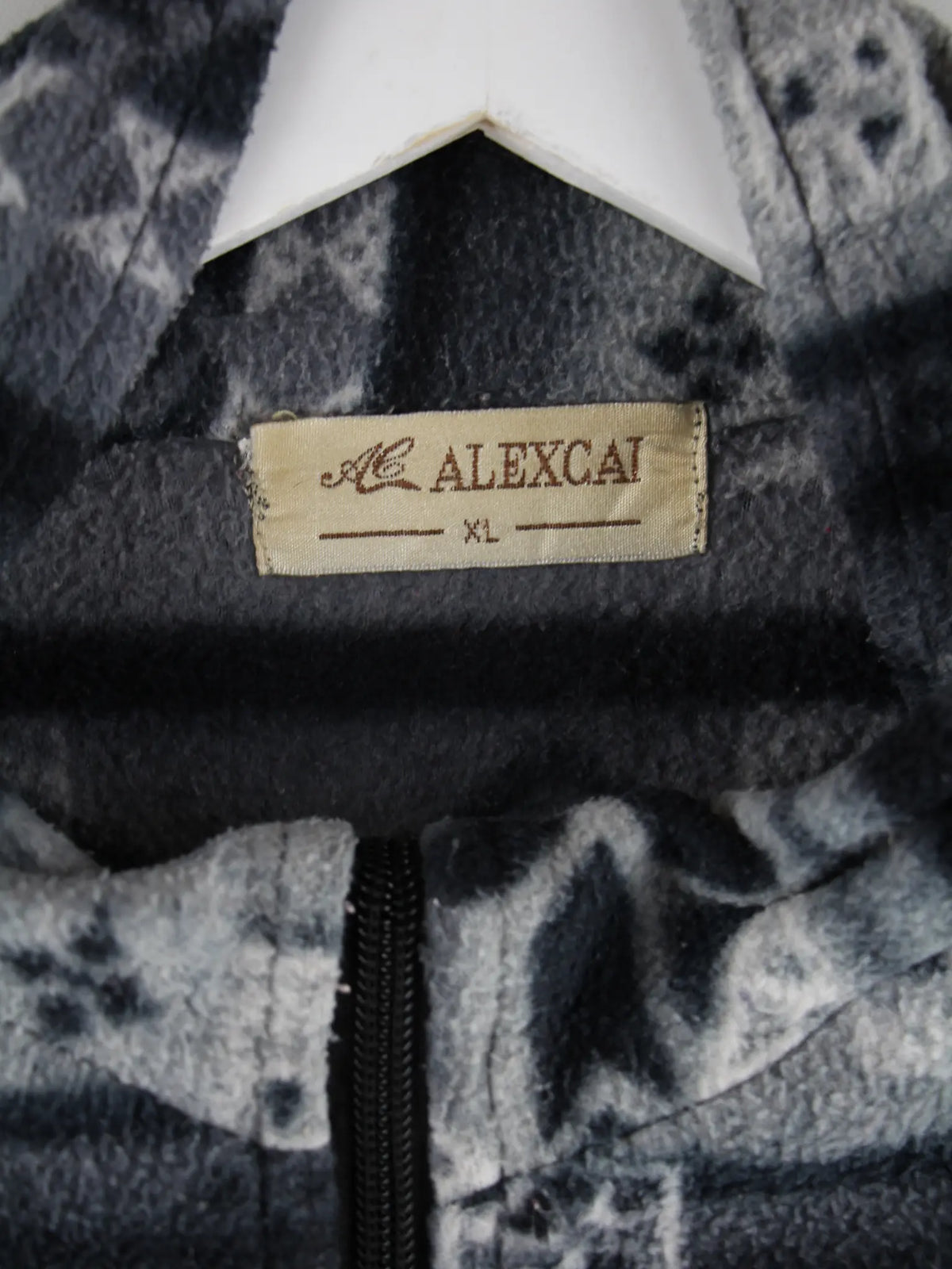 Vintage Leichte Jacke Grau XL – Etikett