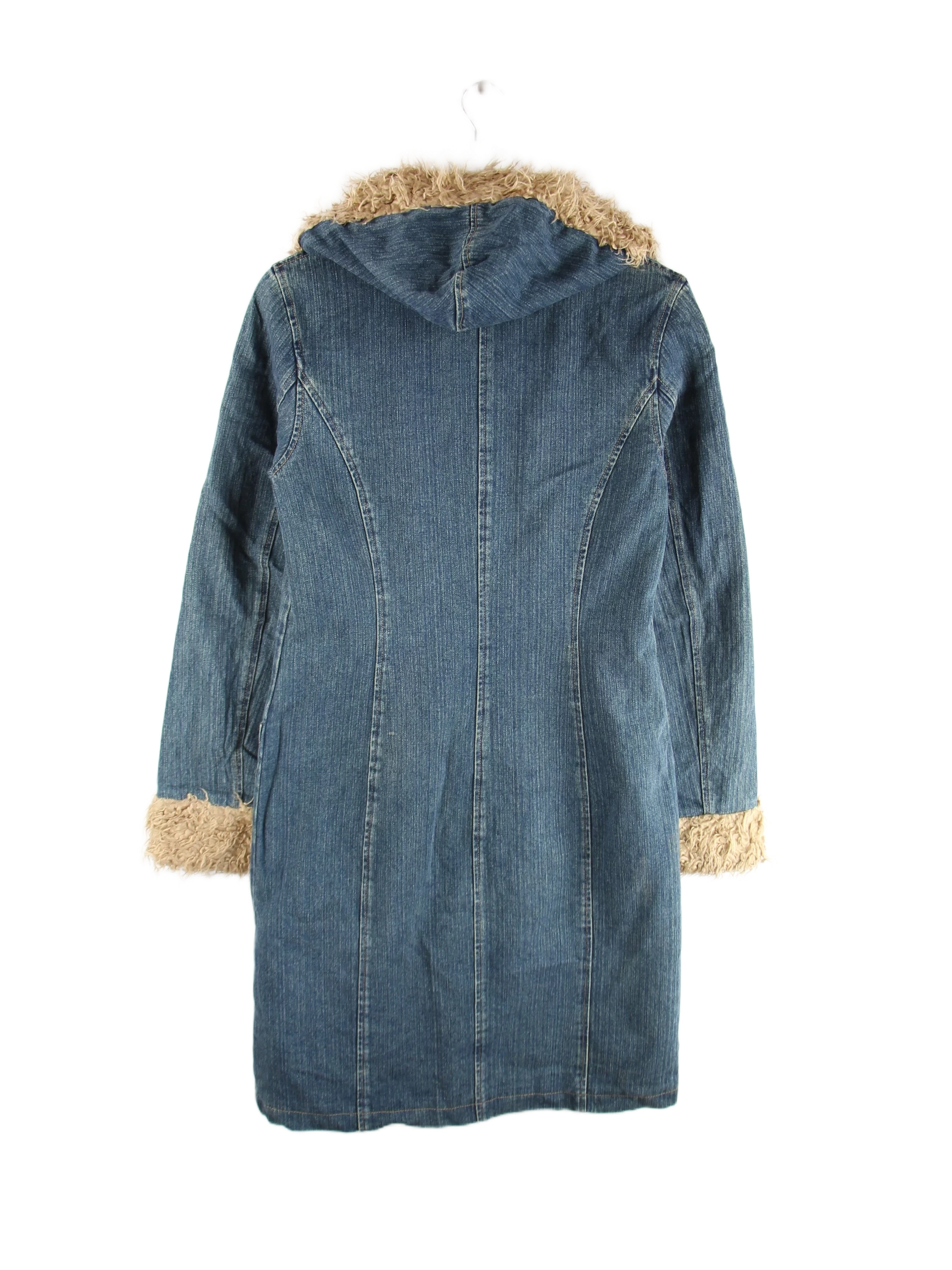 Vintage Mantel Blau M – Rückseite