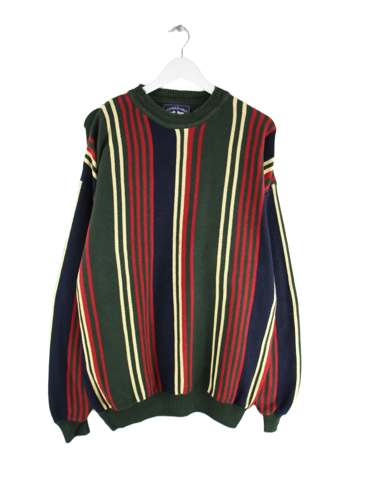 Vintage Pullover Mehrfarbig XXL – Vorderseite