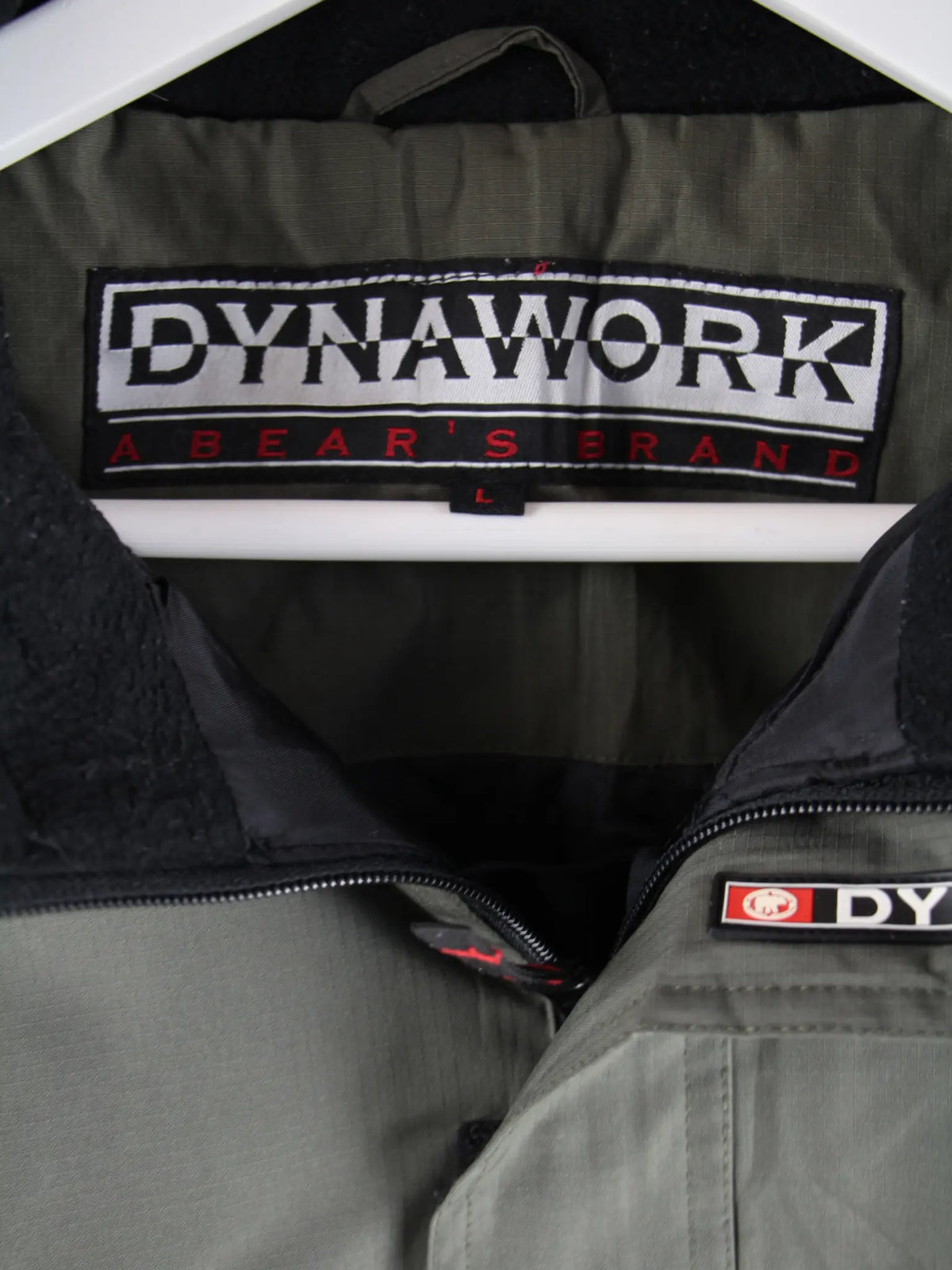 Vintage Windbreaker Grün L – Etikett