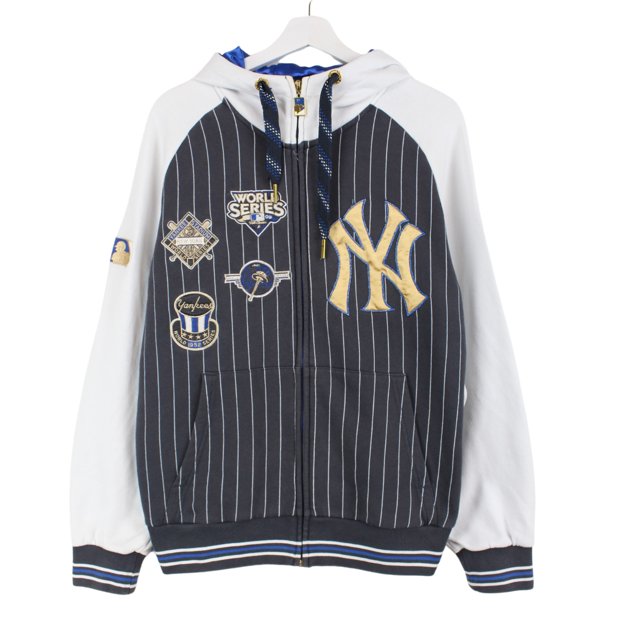 ”New york Yankees”Majestic Athletic XL Majestic NY Yankees Zip Hoodie Gray L – Peeces