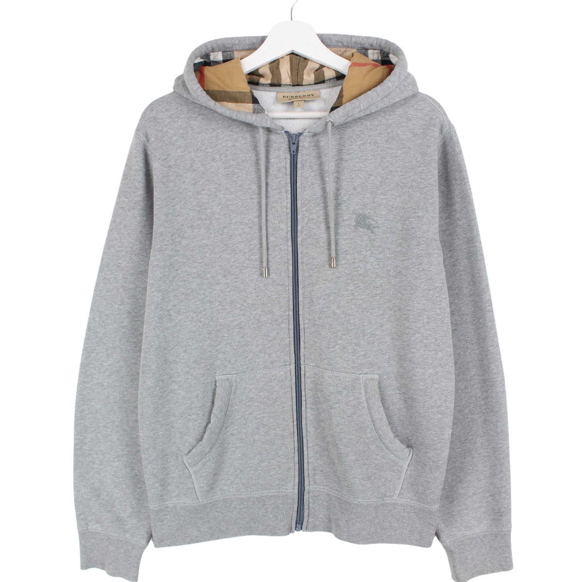 Burberry Zip Hoodie Gray S – Peeces