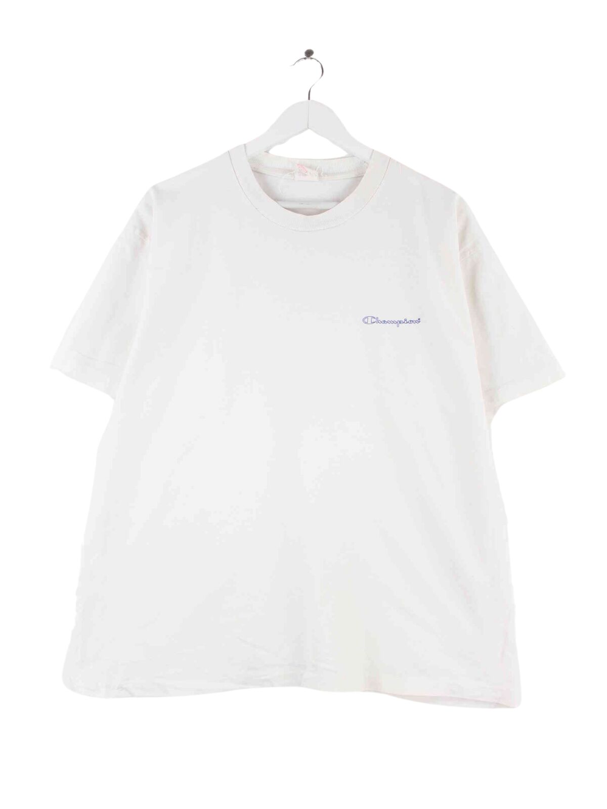 Champion 90s Vintage Single Stitch T-Shirt Weiß XL (front image)