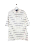 Ralph Lauren Striped Golf Polo Weiß L (front image)