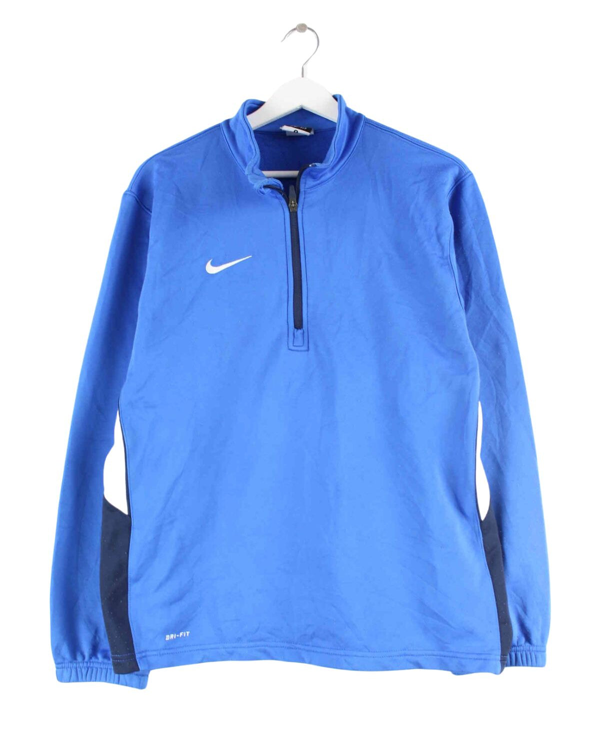 Nike Dri-Fit Print Swoosh Half Zip Sweater Blau S (front image)