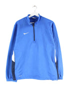 Nike Dri-Fit Print Swoosh Half Zip Sweater Blau S (front image)