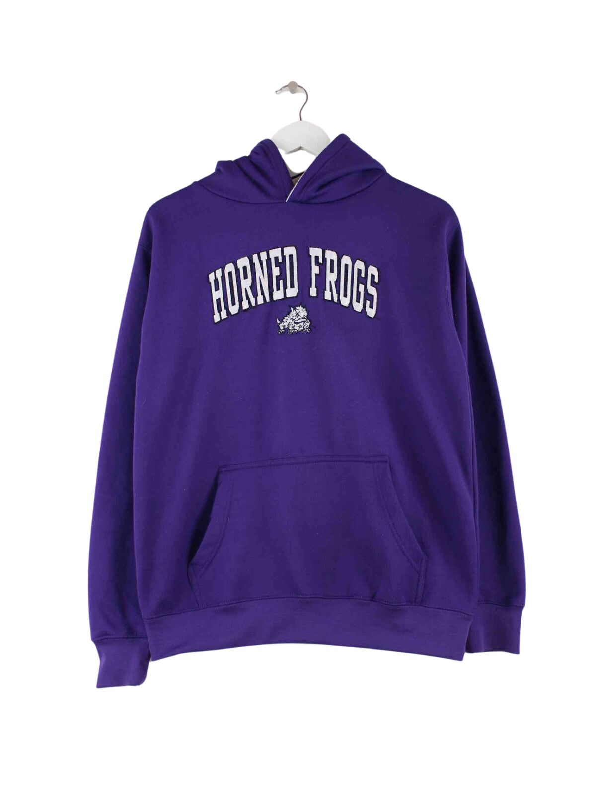 Vintage Horned Frogs Embroidered Hoodie Lila M (front image)