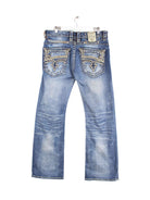 Vintage Rock Revival Jeans Blau W34 L32 (back image)