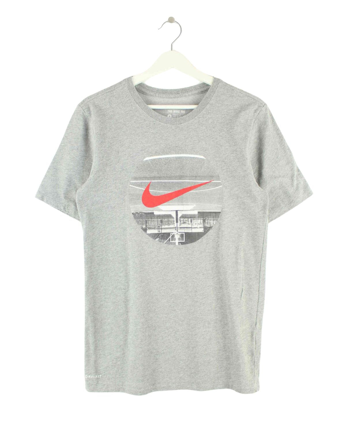 Nike Basketball Print T-Shirt Grau S (front image)