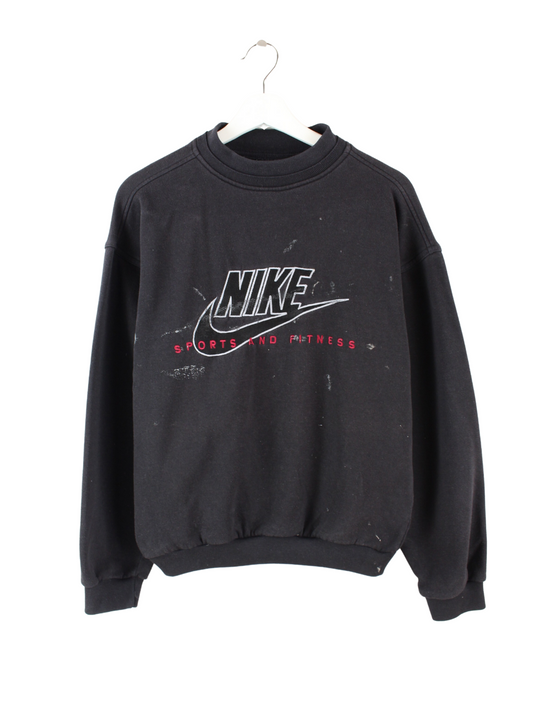 Nike 90s Embroidered Sweater Schwarz S