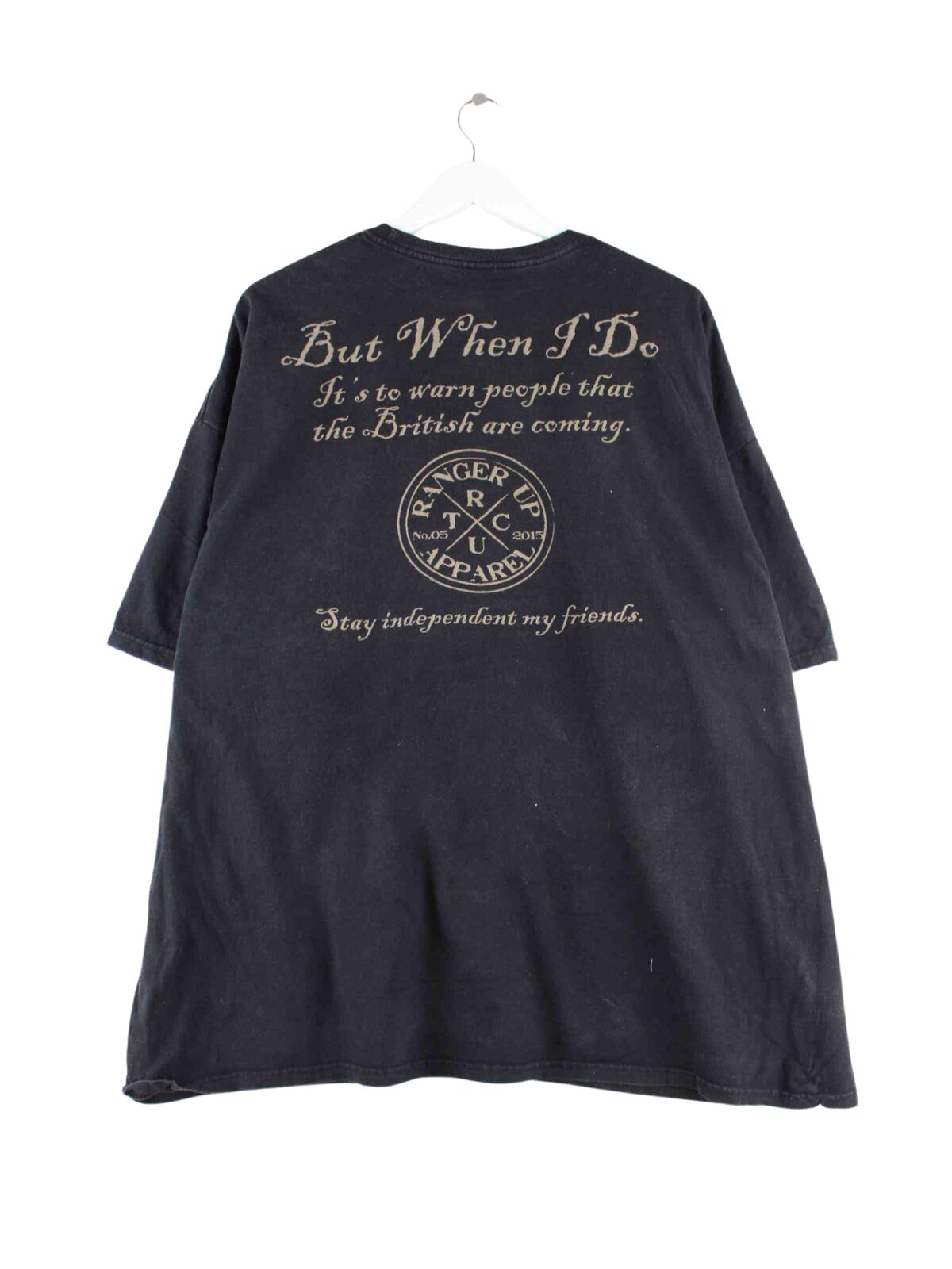 Vintage 2015 Paul Revere Print T-Shirt Schwarz 3XL (back image)
