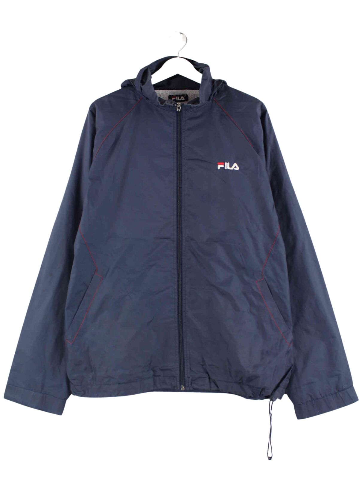 Fila 90s Vintage Rain Jacket Blue XXL Peeces