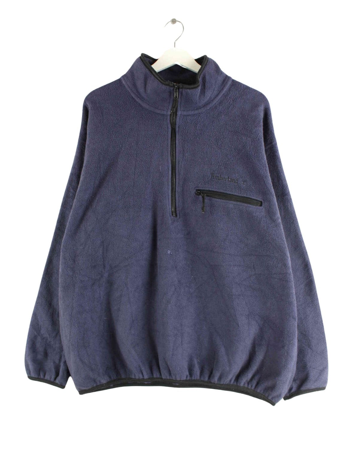 Timberland 90s Fleece Half Zip Sweater Blau L (front image)