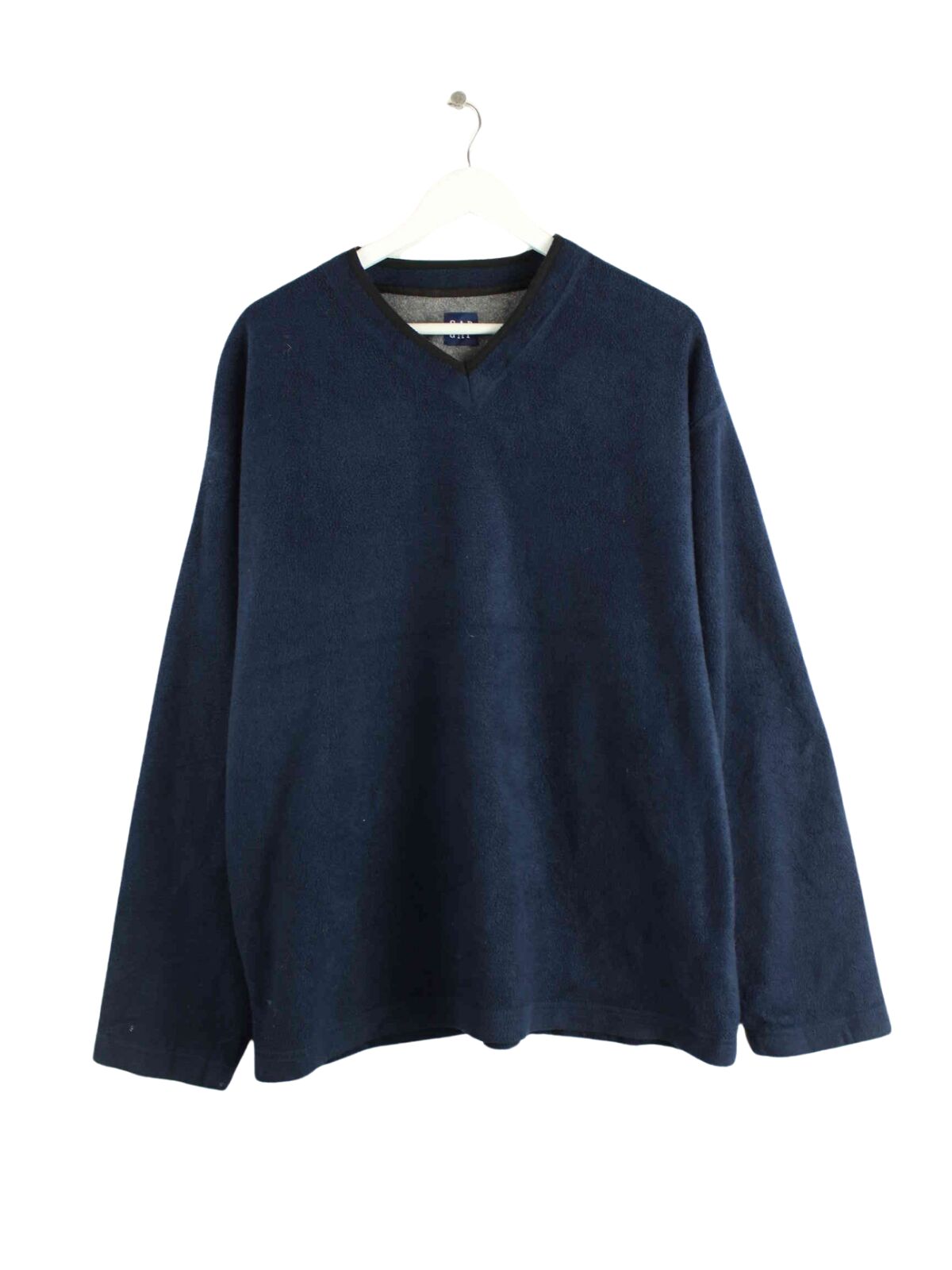 GAP Fleece V-Neck Sweater Blau XL (front image)