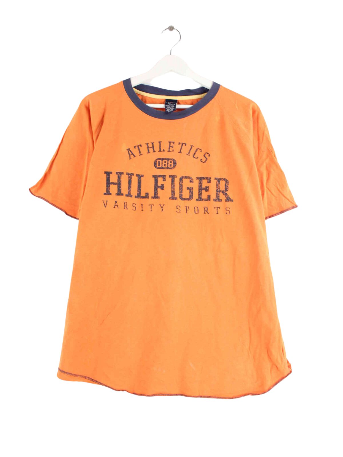 Tommy Hilfiger y2k Print T-Shirt Orange L (front image)