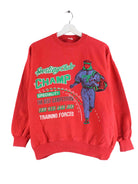 Vintage 80s Champ Print Sweater Rot XS (front image)
