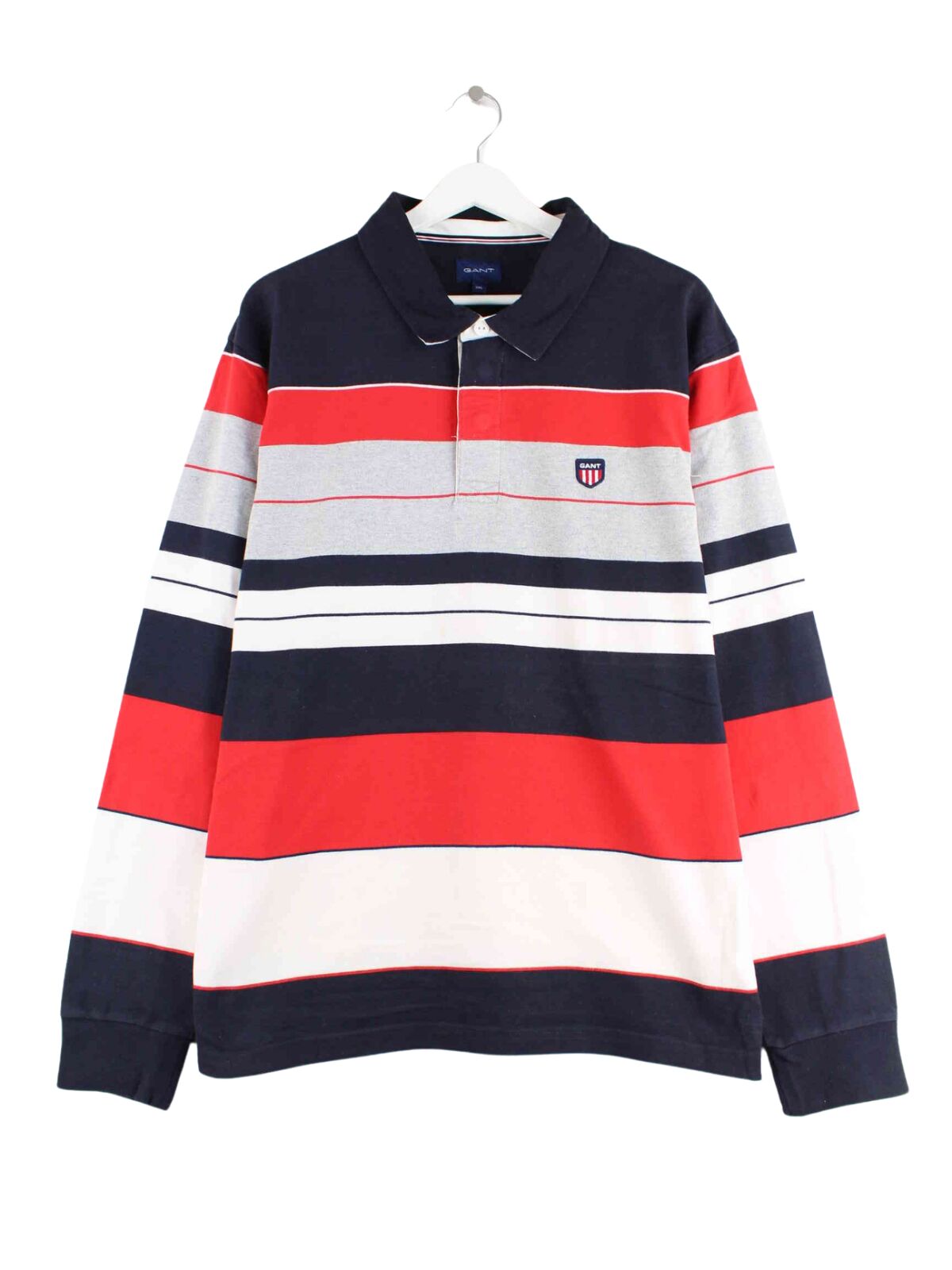 Gant Striped Langarm Polo Mehrfarbig XXL (front image)