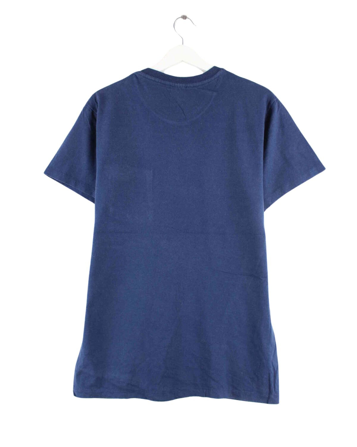 Hanes y2k Basic Single Stitched T-Shirt Blau M (back image)
